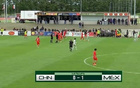 國足U16半場0-1落后墨西哥，鄺兆鐳威脅，張伯霖射門被撲。